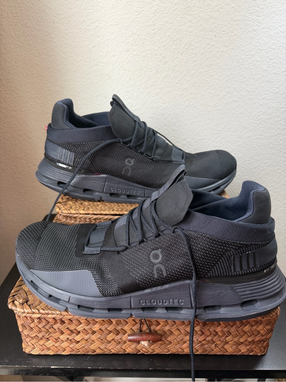 On Running Men's Black CloudTec Athletic Sneakers